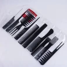 Kit 10 Pentes de Cabeleireiro – Pentes Variados para Corte, Mechas, Modelagem e Desembaraçar