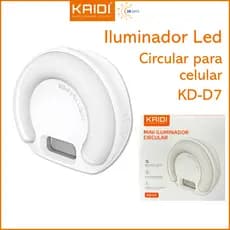 Iluminador Led Circular Mini Portátil para celular KAIDI KD-D7