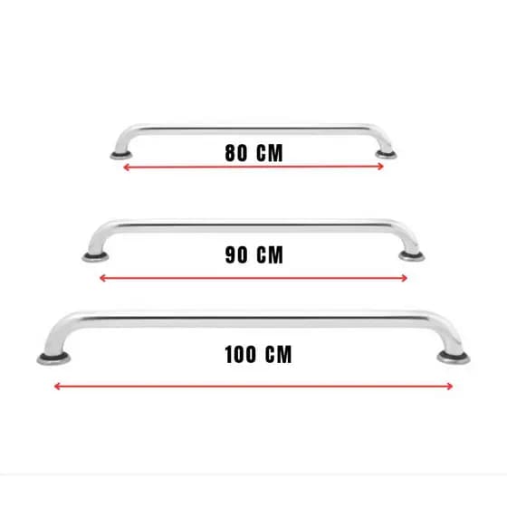 Alça Barra de Apoio kit 3 peças 80cm 90cm 100cm idoso gestante segurança acessibilidade