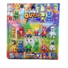 Boneco Stumble Guys Cartela Com 6 / 8 / 10 ou 12 Bonecos Brinquedo Infantil