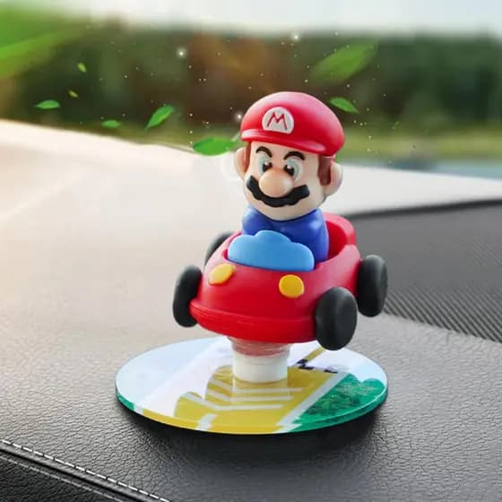 Mario Racing Drift Ornamento Dos Desenhos Animados Deriva Rotação Console Central Decoração Interior Acessórios Automóve