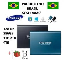 Ssd Externo Portátil Samsung T5 1TB 2TB 4TB USB 3.0 Unidade De Disco Rígido De Alta Capacidade Pc Notebook Mac