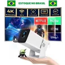 Projetor 4k Thundeal Td80w Full Hd Wifi Android 13 Netflix TV Cinema Em Casa Com Nota