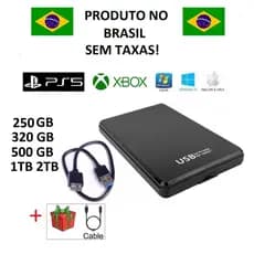 Hd Externo Portátil para Video Games - USB 3.0 Unidade De Disco Rígido De Alta Capacidade Pc Playstation Xbox