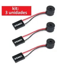 Kit 3x Plug Speaker Bios Bipar Placa Mãe PC Desktop Computador de mesa