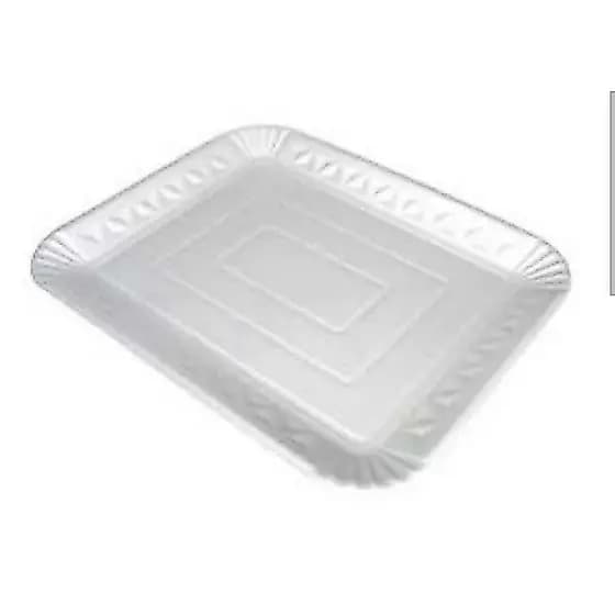 Bandeja Isopor Quadrada Retangular 5 Unidades Confeitaria Padaria