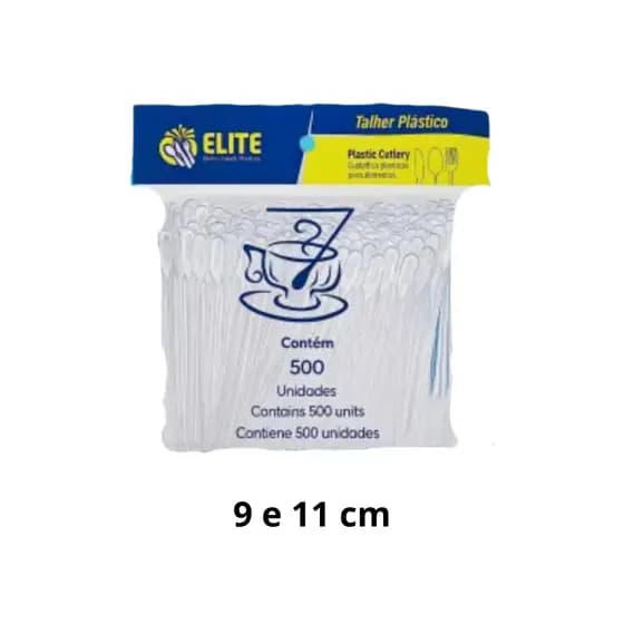 500 ou 1000 Unid Mexedor para Café Cristal 9 ou 11cm Transparente