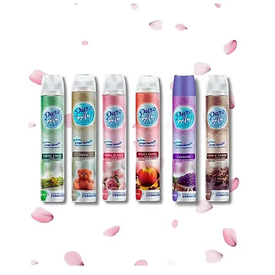 Odorizador de Ambientes Puro Ar Perfume Longa Duração 250ml