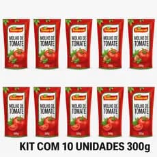 Molho de Tomate Tomarelli 300g - 10 Unidades