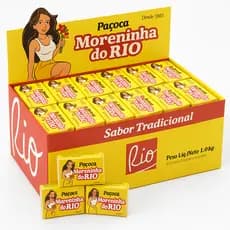 Paçoca Morena Rio C/50 Unidades – Doce de Amendoim Tradicional