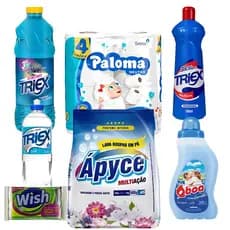 Kit Limpeza e Higiene Completo 7 Itens Premium