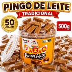 Pingo De Leite Tradicional c/50 unidades 500g - Jazam