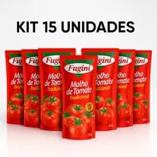 Kit Molho de Tomate Fugini 300g – Escolha 10 ou 15 Unidades – Super Fresquinho e Original