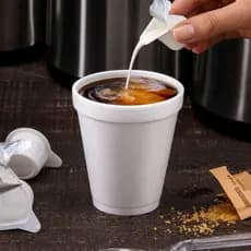 Copo Isopor Térmico 180ml Branco Descartável Kit 50 ou 100 Unidades Para Bebidas Quentes e Frias