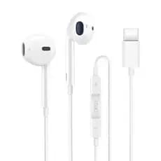 Fone de Ouvido Tipo C Intra Aurricular Com Som Estéreo Compatível Com Adroid e Iphone15/16