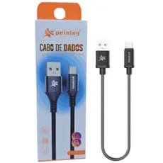 Cabo Carregador USB Tipo C 1 Metro Android IOS Carregamento Turbo Barato Reforçado Cabo De Dados