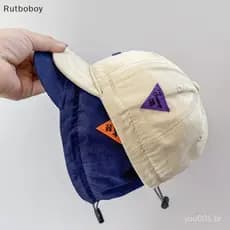 [Estilo coreano Ponta Curta Boné De Beisebol Japonês Com Flat Masculino Feminino Pequeno Cordão Chapéu Moda COD