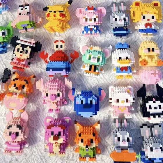Blocos de Construção Pequenos Compatíveis com Lego, Brinquedos Educativos Decorativos para Crianças