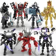 Blocos de Construção Skibidi Toilet Brinquedos/Alto-falantes Cameraman/Titan TVman/DrillMan para Meninos Presente Infant