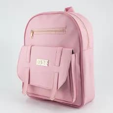 Mochila Feminina Estilosa Pequena De Costas Mochilinha Chaveiro Pompom Promoção