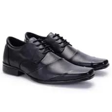 Sapato Social Masculino Em Couro De Cadarço Office Work