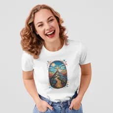 Camiseta Feminina Fresca Cristã Estampada Jesus Algodão