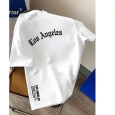 Camiseta Masculina Casual Los Angeles Confortavel Dia e Noite Bonita