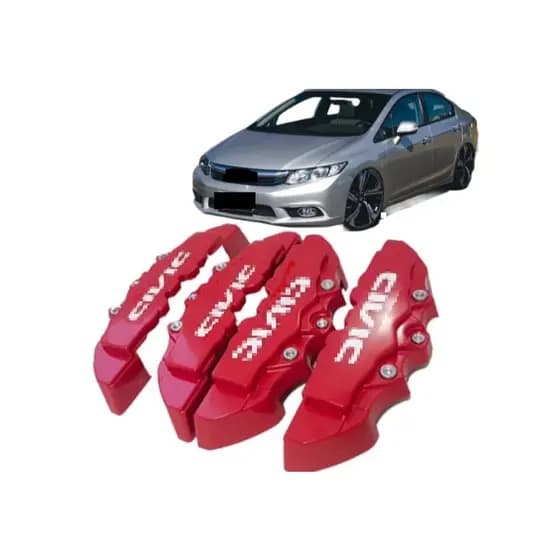 Capa de Pinça Freio Civi Honda 4 Peças Cola Inclusa Fácil Instalação