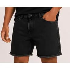 Shorts Jeans Streetwear UFC Masculino Barra Desfiada Autêntico Algodão 100% Bermuda Jogador