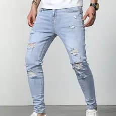 Calça masculina Jeans Skinny Rasgadas Clara SkyDestroyed