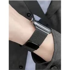 Pulseira Aço Milanese Compatível com Apple Watch 38mm/40mm/41mm/42mm/44mm/45mm/49mm
