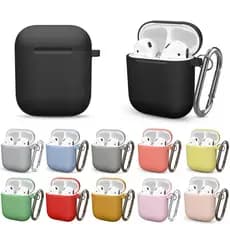Capa silicone  case grosso Antiderrapante e anti-queda airpods 1 2