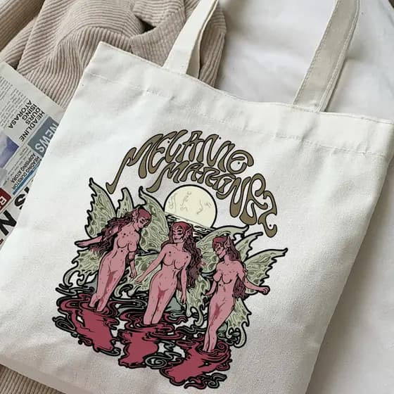 Bolsa Unissex Portals Álbum Melanie Martinez Cantora Ecobag Ecologicamente Sustentavel Sem Ziper