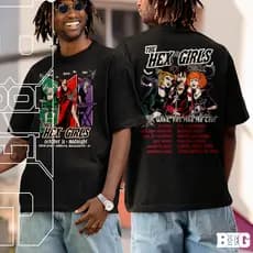 Camiseta Basica e OVERSIZED The Hex Girl Scooby Doo Rock Gotico World Tour Anime Unissex