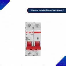 Disjuntor Bipolar Steck 10A 16A 20A 25A 32A 40A 50A 63A Curva C