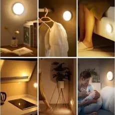 Iluminaria Sensor De Presença e Movimento Led Luz Noturna Inteligente Sem Fio Recarregável Usb