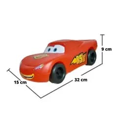 Relampago Mcqueen Carro de Brinquedo Grande 30cm Resistente de Plastico Disney Carrinho Menino