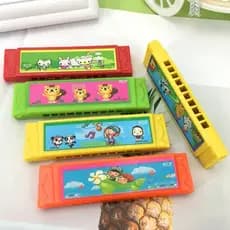 Gaita Infantil Iniciantes Brinquedo Sopro Educacional Prenda Desenho Boca Instrumento Musical