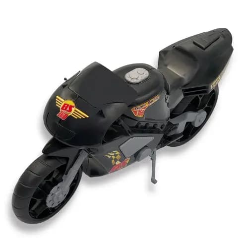 Brinquedo moto motinho motinha motoca infantil criança menino Super Moto 360 Esportiva - Preto preta