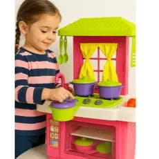 Cozinha completa brinquedo infantil kit forno pia fogão acessórios brincar de cozinhar restaurante