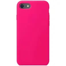 Capinha Rosa Choque Para Iphone 7, Iphone 8 Normal e Iphone SE 2020/2022 Fechada Nas Laterais Aveludada