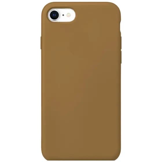 Capinha Castanho Para Iphone 7, Iphone 8 Normal e Iphone SE 2020/2022 Fechada Nas Laterais Aveludada
