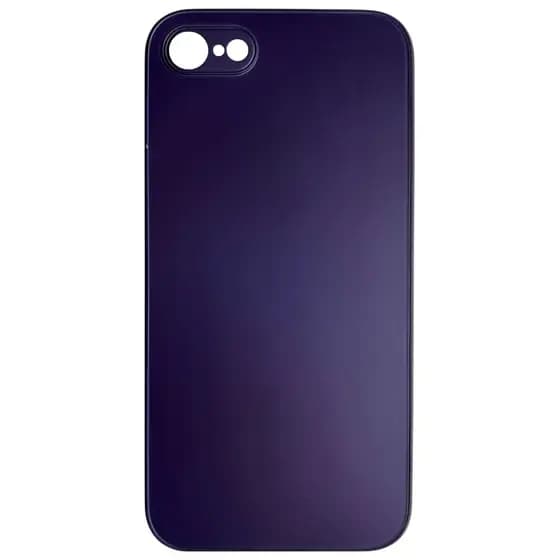 Capinha de Vidro Fosco Roxa de Iphone 7 Normal Iphone 8 Normal Iphone SE 2020 2022 Proteção Fechada Na Lateral