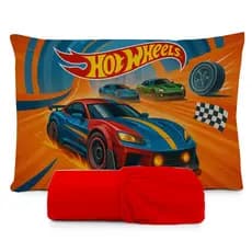 JOGO DE LENÇOL SOLTEIRO INFANTIL  HOTWHEELS QUARTO DE MENINO ,LENÇOL DE ELASTICO COM A FRONHA DE TRAVESSEIRO