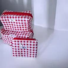 Kit Necessaire, Nécessaire Box, Trio de Bolsas, Organizador MultiusoUso  para Viagem, Maquiagem,