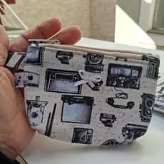 Bolsinha pequena porta moedas, porta cartões