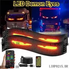 Demônio Olhos Carro LED Logotipo APP Matriz Pixel Painel Luz Da Noite DIY Programável Flexível Display Para Caminhão Acc