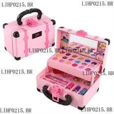 32 Peças Kit De Maquiagem Para Crianças Lavável/Conjunto Portátil Meninas