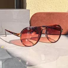 Óculos de sol em forma de T feminino Anti-ultravioleta óculos de sol pequenos com aparência facial NNY