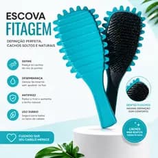 Kit 25 Escovas Fitagem para Definição de Cachos Cacheados e Crespos